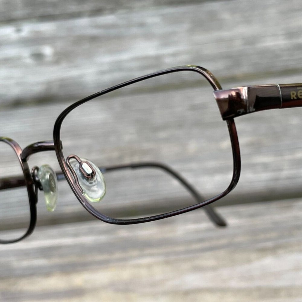 Revo Men Sunglasses/Eyeglasses Frame Bronze Tone Metal Frame Made in Italy